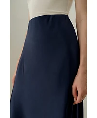 Lilysilk Women's Stretchy Charmeuse Minimalist Skirt