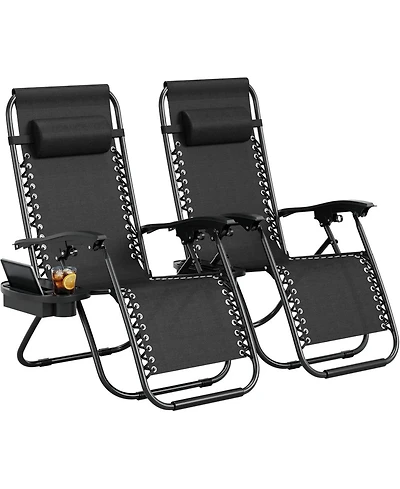 Xo Set of 2 Patio Lounge Chair Outdoor