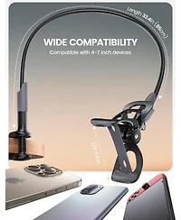 Lamicall Gooseneck Phone Holder for Bed - Cell Mount Clamp Clip