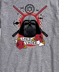 Airwaves Men's Darth Vader Traditional Tattoo Short-Sleeve Graphic T-Shirt
