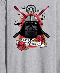 Airwaves Men's Darth Vader Traditional Tattoo Long-Sleeve Graphic T-Shirt