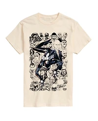 Airwaves Men's Spider-Man Lineart Characters Short-Sleeve Graphic T-Shirt