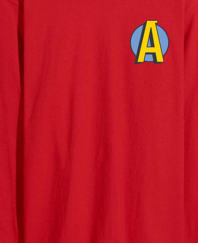 Airwaves Men's Avengers Sporty Long-Sleeve Graphic T-Shirt