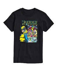 Airwaves Men's Wolverine Comic Book Panels Short-Sleeve Graphic T-Shirt