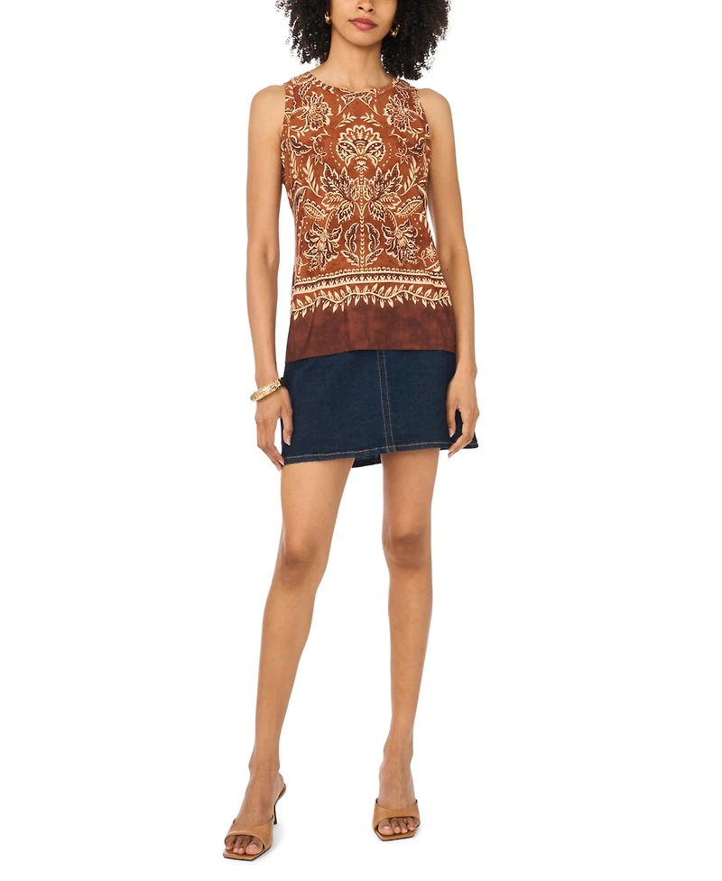 Vince Camuto Women's Back Keyhole Pull-On Tank Top