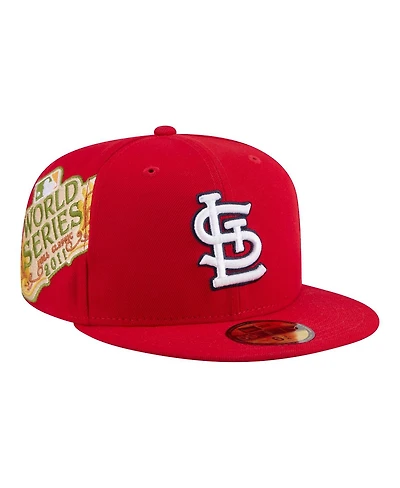 New Era Men's Red St. Louis Cardinals Hidden Hit 59FIFTY Fitted Hat