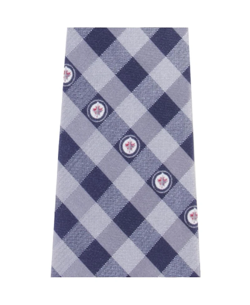 Eagles Wings Men's Winnipeg Jets Woven Poly Check Tie