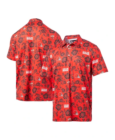 Reyn Spooner Men's Orange Cleveland Browns Pua Performance Polo Shirt