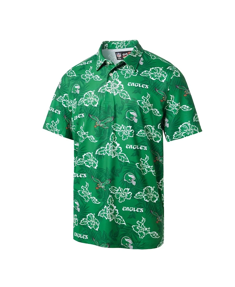 Reyn Spooner Men's Kelly Green Philadelphia Eagles Throwback Pua Performance Polo Shirt