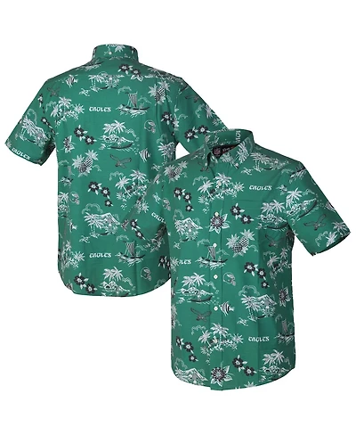 Reyn Spooner Men's Green Philadelphia Eagles Kekai Performance Button-Down Shirt