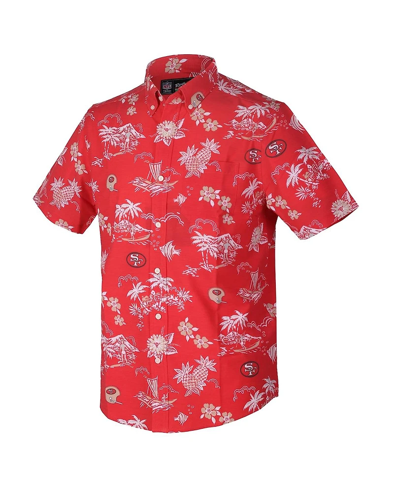 Reyn Spooner Men's Scarlet San Francisco 49ers Throwback Kekai Performance Button-Down Shirt