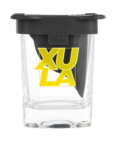 Indigo Falls Xavier University of Louisiana Gold Rush 10oz. Ice Wedge Glass