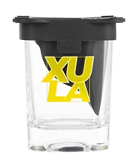 Indigo Falls Xavier University of Louisiana Gold Rush 10oz. Ice Wedge Glass