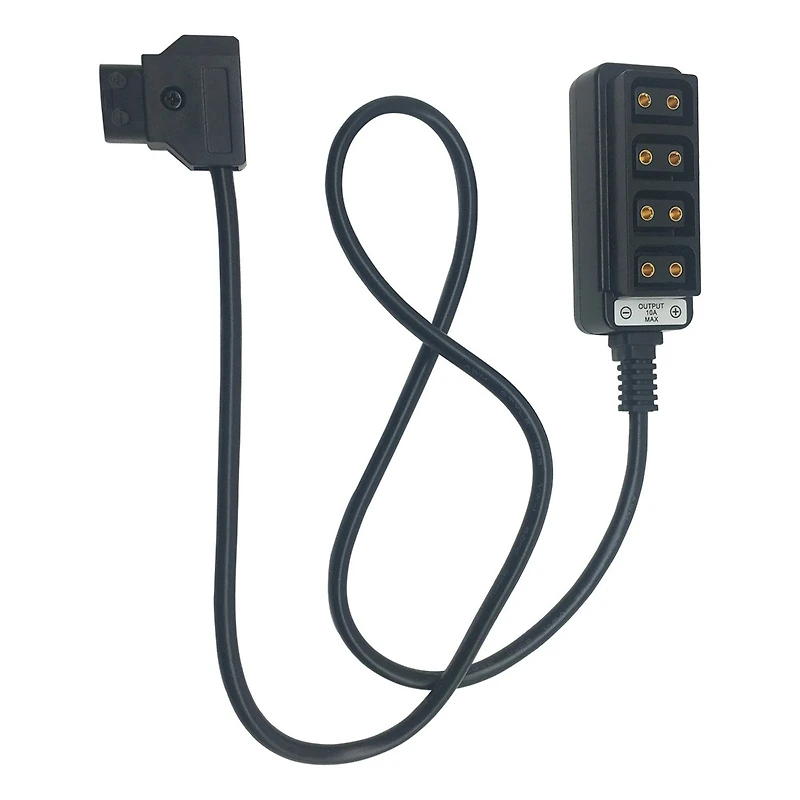 AndyCine D-Tap Male to 4-Ports D-Tap Female Straight Splitter Cable