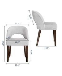 homfan Modern 4-Piece Dining Chair Set