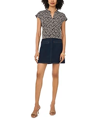 Vince Camuto Women's Printed Short-Sleeve Top