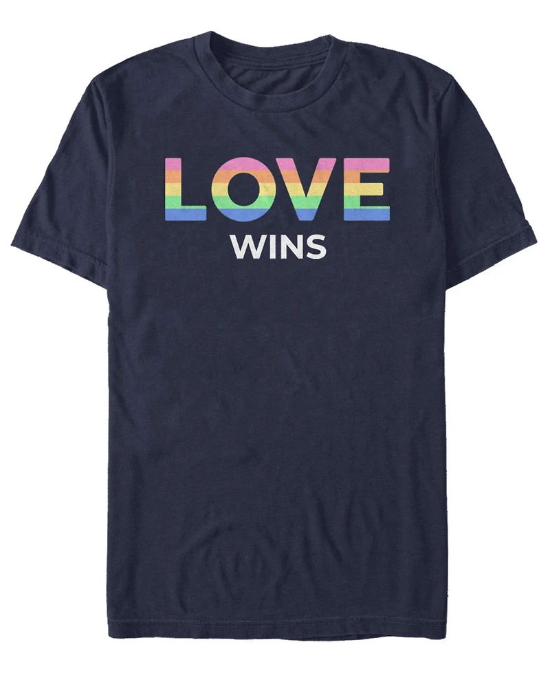 Design By Humans Men's Love Wins Short-Sleeve T-Shirt