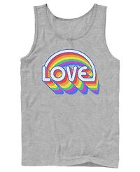 Design By Humans Men's Rainbow Love Sleeveless Tank Top