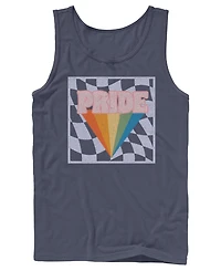 Design By Humans Men's Pride Checkers Sleeveless Tank Top