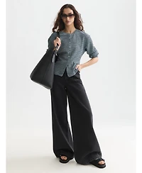 Scotch & Soda Women's and Sweatshirts Stripe Button Down Sweatshirt