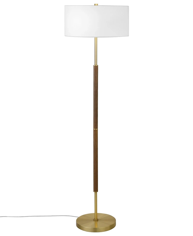 Hudson & Canal Simone 61" Metal 2-Light Floor Lamp