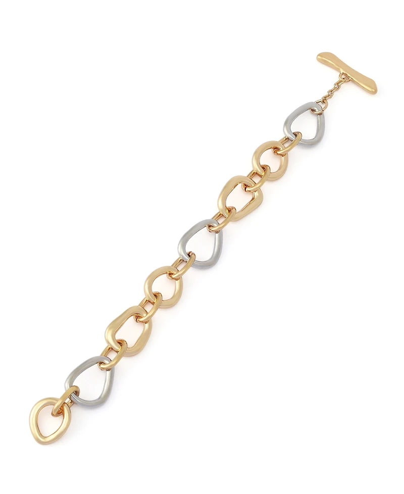 Robert Lee Morris Soho Two-Tone Sculpted Link Bracelet