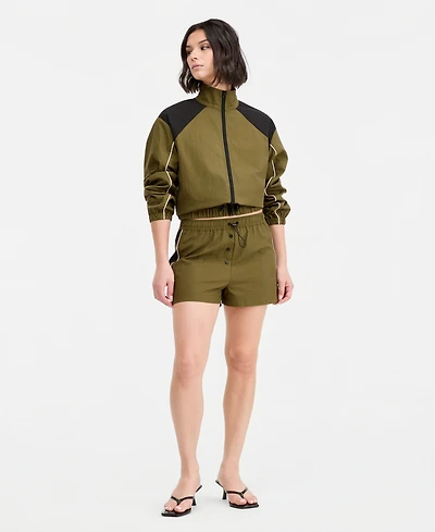 Bar Iii Women's Side-Striped Track Shorts, Macy's Exclusive