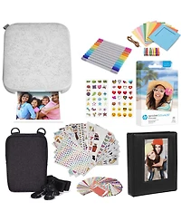 Hp Sprocket 3x4 Portable Printer - Instant Photo Printer, Case, Album and Zink Paper Gift Bundle
