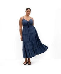 City Chic Women's Aiza Tier Maxi Dress