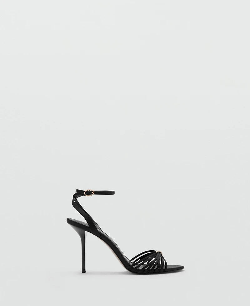 Mango Women's Straps Heeled Sandals