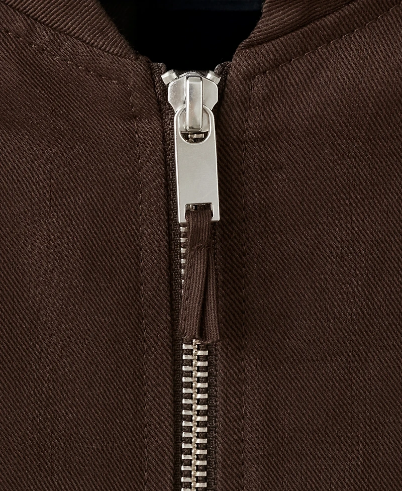 Mango Women's Linen Bomber Jacket