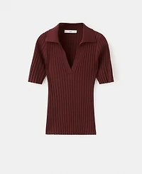Mango Women's V-Neck Knit Sweater