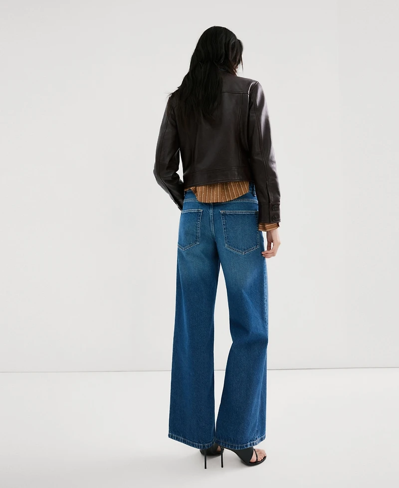 Mango Women's Mid-Rise Straight Jeans