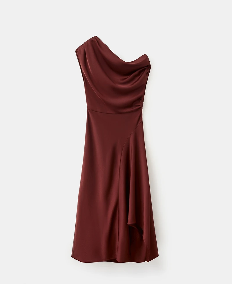 Mango Women's Asymmetrical Flared Dress