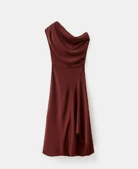 Mango Women's Asymmetrical Flared Dress