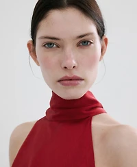 Mango Women's Bow Halter-Neck Dress