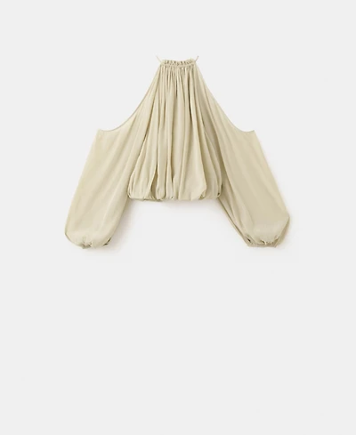 Mango Women's Gathered Off-The-Shoulder Blouse