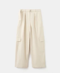 Mango Women's Belt Cargo Pants