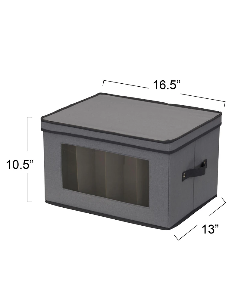 Household Essentials Holiday Stemware Storage Box