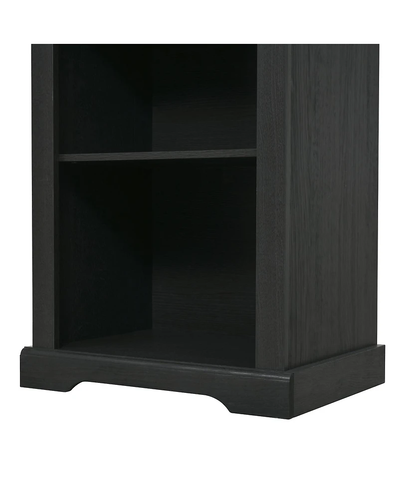 Streamdale Furniture Two-Piece Elegant Freestanding Tall Cabinet with Curved Shelving