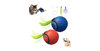 Aronkl Rechargeable Interactive Floppy Fish Cat Toy Tap-Activated 3 Flapping Modes Realistic Plush Kicker Toy for All Breeds