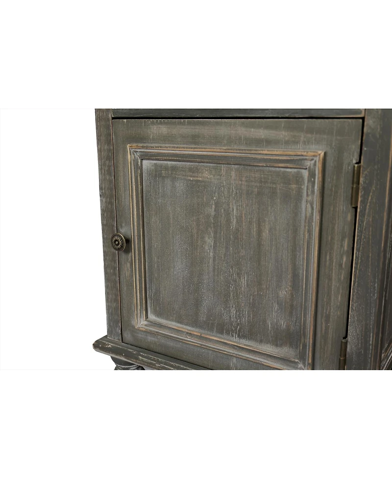 Streamdale Furniture Farmhouse Tall Narrow Storage Cabinet with 2 Drawers and 2 Doors