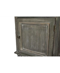 Streamdale Furniture Farmhouse Tall Narrow Storage Cabinet with 2 Drawers and 2 Doors