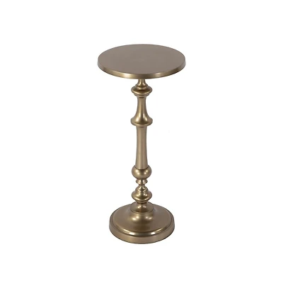 Butler Specialty Bartel 10.25 in. W Round Metal Pedestal Base End Table