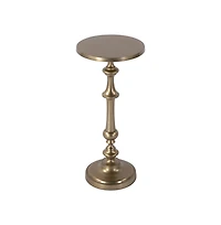 Butler Specialty Bartel 10.25 in. W Round Metal Pedestal Base End Table