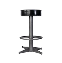 Butler Specialty Malcolm 30 in. Seat Height Leather and Iron Bar Stool
