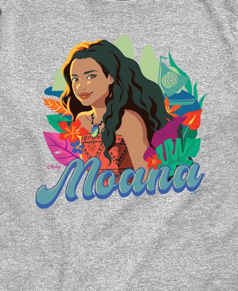 Moana Boys' 8-20 Live Action Florals Graphic T-Shirt