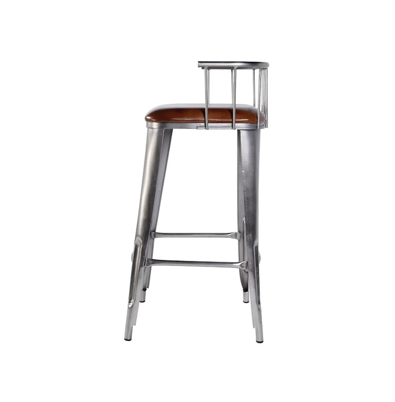 Butler Specialty Coriander Seat Height Leather Bar Height Stool