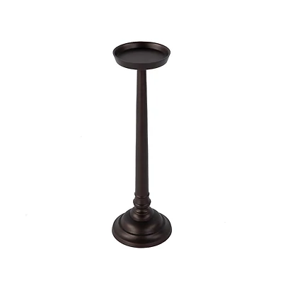 Butler Specialty Tilly 7 in. W Round All Metal Pedestal Base End Table