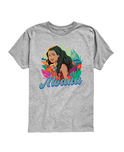 Moana Boys' 8-20 Live Action Florals Graphic T-Shirt